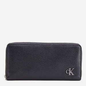 Гаманець жіночий Calvin Klein Jeans Minimal Monogram Z/A W/Wristle K60K608402-BDS Чорний (8719854848523) рейтинг