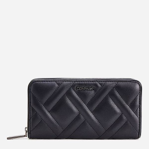 Гаманець жіночий Calvin Klein Jeans Ck Quilt Z/A Wallet Lg K60K608467-BAX Чорний (8719854851776) краща модель в Кривому Розі