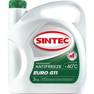 Антифриз Sintec Euro G11 -40°C 3 кг Зелений (990465) краща модель в Кривому Розі