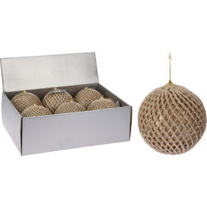 Набір ялинкових куль Christmas Decoration 12 см 12 шт. Золото (CAA126520) рейтинг