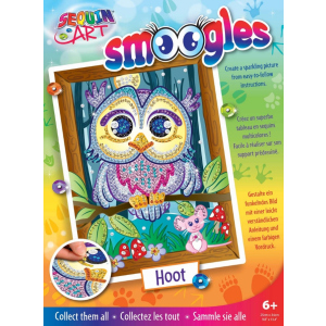 Набір для творчості Sequin Art Smoogles Сова 25х34 см (SA1812) краща модель в Кривому Розі