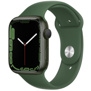 купити Смарт-годинник Apple Watch Series 7 GPS 45mm Green Aluminium Case with Green Sport Band (MKN73UL/A)