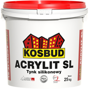 Штукатурка силіконова, KOSBUD ACRYLIT-SL, баранчик, база, цебро 25 кг ТОП в Кривому Розі