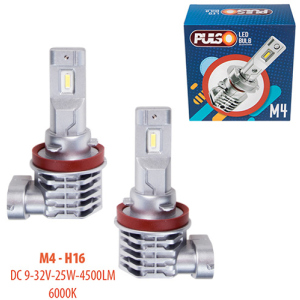 Автолампы Pulso M4-H16/LED-chips CREE/9-32v/2x25w/4500Lm/6000K (M4-H16) в Кривом Роге