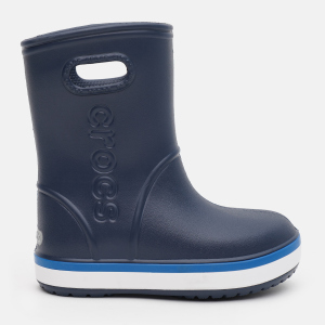 Гумові чоботи Crocs Kids Crocband Rain Boot K 205827-4KB-C10 27-28 Темно-сині (191448389694) краща модель в Кривому Розі