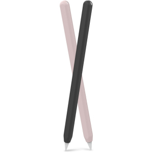 Силиконовые чехлы AhaStyle для Apple Pencil 2 комплект 2 шт Чёрный, розовый (AHA-01650-BNP) ТОП в Кривом Роге