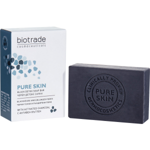 Мило-детокс Biotrade Pure Skin для шкіри обличчя та тіла з розширеними порами 100 г (3800221840969) ТОП в Кривому Розі