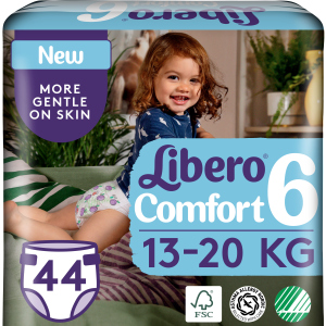 купить Подгузники Libero Либеро Comfort 6 13-20 кг 44 шт одноразовые (7322541083926)