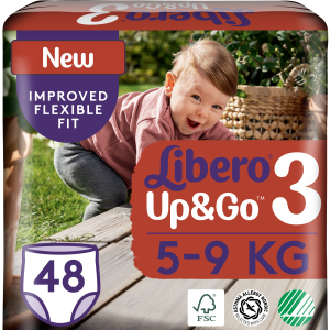 Подгузники-трусики Libero Up&Go 3 5-9 кг 48 шт (7322541165752) лучшая модель в Кривом Роге