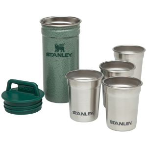 Набор Stanley Adventure Combo фляга и 4 рюмки Hammertone Green (6939236348942)