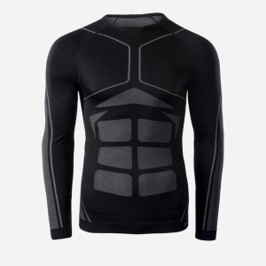 купить Футболка с длинными рукавами Hi-Tec Buraz Top M-L Black/Grey (5902786122691)