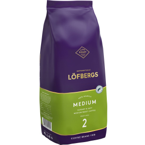 Кофе в зернах Lofbergs Medium 1 кг (7310050012292) в Кривом Роге