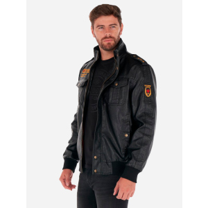 Куртка зі штучної шкіри Lee Cooper 10695510-3 L Black (4894534286254) ТОП в Кривому Розі