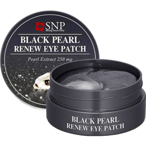 Гидрогелевые патчи SNP Black Pearl Renew Eye Patch с жемчужной пудрой 60 шт (8809458843977) лучшая модель в Кривом Роге