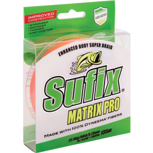 Шнур Sufix Matrix Pro 135 м 0.20 мм 18.0 кг PE1.5 40 LB Orange (DS1WT0304gFB1P) ТОП в Кривому Розі