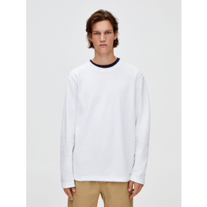 Лонгслив Pull & Bear 9596/503/251 S Белый (09596503251021) надежный