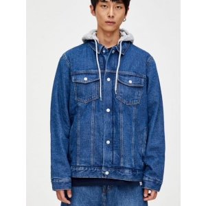 Джинсова куртка Pull & Bear 9716/500/400 L Синя джинс (09716500400042) ТОП в Кривому Розі