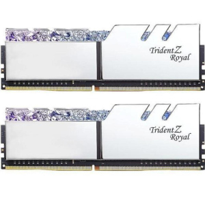 Пам'ять G.Skill 16 GB (2x8GB) DDR4 3000 МГц Trident Z Royal Silver (F4-3000C16D-16GTRS)