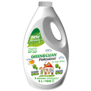 Гель для прання дитячого одягу Green&Clean Professional 3 л (4823069703646) ТОП в Кривому Розі