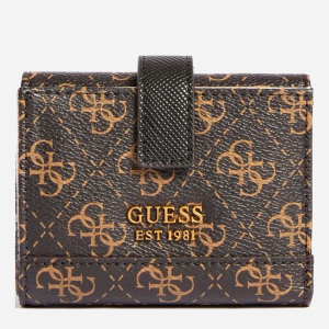 Кошелек женский Guess Cordelia Logo Slg Petite Trfld SWQB8377380-BNL Темно-коричневый (8000702444290) ТОП в Кривом Роге