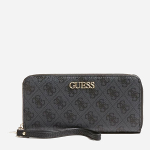 Кошелек женский Guess Alby Slg Large Zip Around SWSA7455460-COA Темно-серый (8000702444292) лучшая модель в Кривом Роге