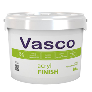 Шпаклівка акрилова для внутрішніх робіт Vasco Acryl Finish 16кг ТОП в Кривому Розі