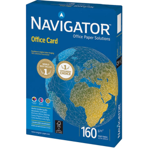 Бумага офисная Navigator Office Card A3 160 г/м2 класс A 250 листов Белая (5602024381391) лучшая модель в Кривом Роге