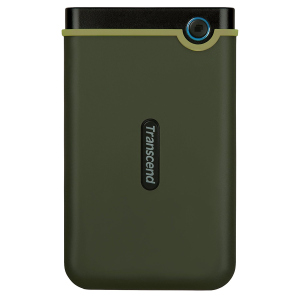 HDD накопичувач Transcend StoreJet 25M3G 2TB (TS2TSJ25M3G) USB 3.1 Military Green (6389748) лучшая модель в Кривом Роге