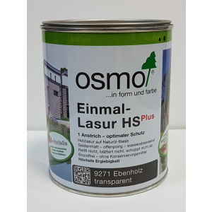 Однослойная лазурь для деревянных фасадов OSMO EINMAL - LAZUR HS 9271 - венге, 0.125 л. ТОП в Кривом Роге