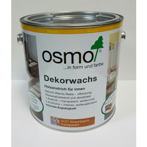 хорошая модель Цветное масло OSMO DEKORWACHS Transparente töne 3137 – (вишня) 2.5 л.