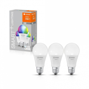 Набір світлодіодних ламп 3шт LEDVANCE SMART+ Classic A 60 E27 MULTICOLOR 9W (806Lm) 2700-6500K WiFi дім-их ТОП в Кривому Розі