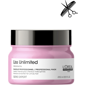 Профессиональная маска L'Oreal Professionnel Serie Expert Liss Unlimited для разглаживания непослушных волос 250 мл (3474636975990) надежный