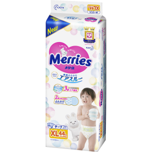 Подгузники Merries для детей XL 12-20 кг 44 шт (4901301253422) в Кривом Роге