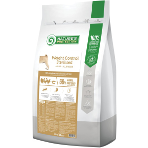 Сухой корм для стерилизованных собак Nature's Protection Weight Control Sterilised Adult all breeds 12 кг (NPS45661) (4771317456618)