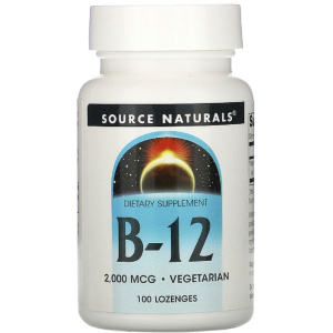 Витамины Source Naturals В-12 2000 мкг 100 таблеток для рассасывания (21078004189) в Кривом Роге