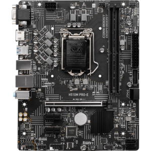 Материнська плата MSI H510M Pro-E (s1200, Intel H510, PCI-Ex16)