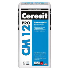 Клеящая смесь для напольных плит и керамогранита Ceresit CM 12 pro 27кг в Кривом Роге