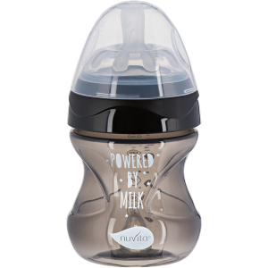 Дитяча Антиколікова пляшечка для годування Nuvita Mimic Cool 150 мл Чорна (NV6012BLACK) надійний