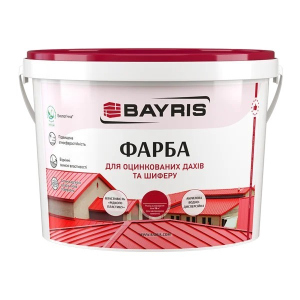 хороша модель Фарба для оцинкованих дахів та шиферу Bayris Зелена 5 кг