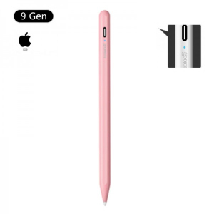 Стилус для планшета Apple iPad 2018-2021 Goojodoq 9 Gen Magnetic Type-C 1.2mm Pink в Кривом Роге