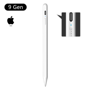 Стилус для планшета Apple iPad 2018-2021 Goojodoq 9 Gen Magnetic Type-C 1.2mm White ТОП в Кривом Роге