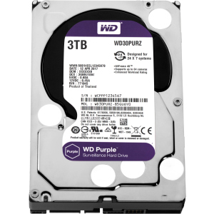 Жорсткий диск Western Digital Purple 3TB 64MB 5400rpm WD30PURZ 3.5 SATA III