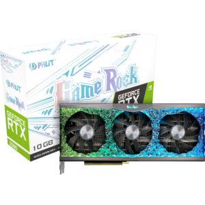 Відеокарта GF RTX 3080 10GB GDDR6X GameRock V1 Palit (NED3080U19IA-1020G) (LHR) ТОП в Кривом Роге