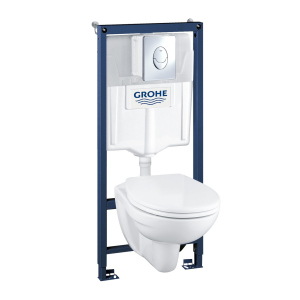 Інсталяція Grohe Solido Perfect 4в1 38721001 з підвісним унітазом 51,7х35.4 у комплекті з сидінням Soft-close