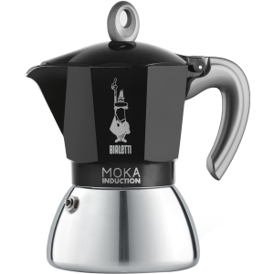 Гейзерна кавоварка Bialetti New Moka Induction на 6 чашки Чорна (0006936) краща модель в Кривому Розі