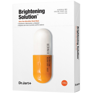 Освітлювальна маска-детокс для обличчя Dr.Jart+ Dermask Micro Jet Brightening Solution 30 г x 5 шт (8809642712652) ТОП в Кривому Розі