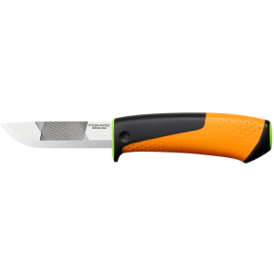 Нож для тяжелых работ Fiskars с точилом (1023619/156018) ТОП в Кривом Роге