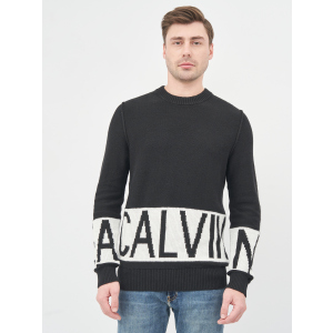 Джемпер Calvin Klein Jeans Blocking Logo Ckj Sweater J30J316583-BEH XXL CK Black (8719853134146) ТОП в Кривому Розі