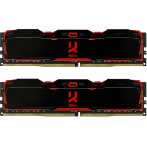 Модуль пам'яті для комп'ютера DDR4 16GB (2x8GB) 2666 MHz IRDM Black GOODRAM (IR-X2666D464L16S/16GDC)