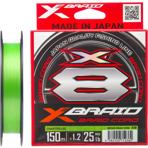 Шнур YGK X-Braid Braid Cord X8 150 м #0.8/0.148 мм 16lb/7.2 кг (55450304) в Кривому Розі